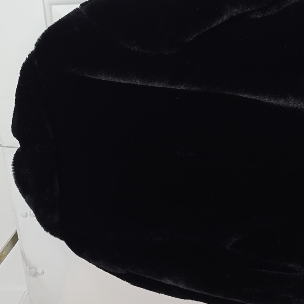 Zara Black Faux Fur Coat - Picture 11 of 16